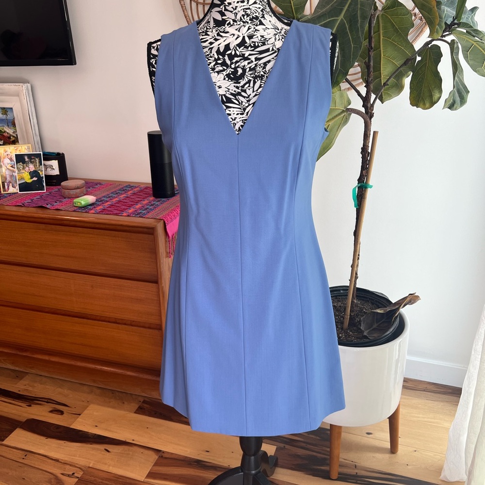 Theory Periwinkle Blue Sleeveless Dress